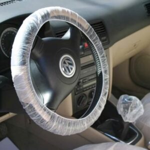 Car Cleaner 5 in 1 Set Transparent Durable Disposable Plastic Steering Wheel Set for Various Models of Cars