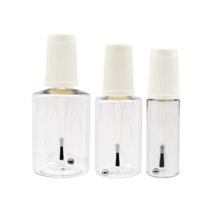 With Brush Glue Packing Bottle 20ml Touch up Paint Bottle Nail Polish Serum Bottle