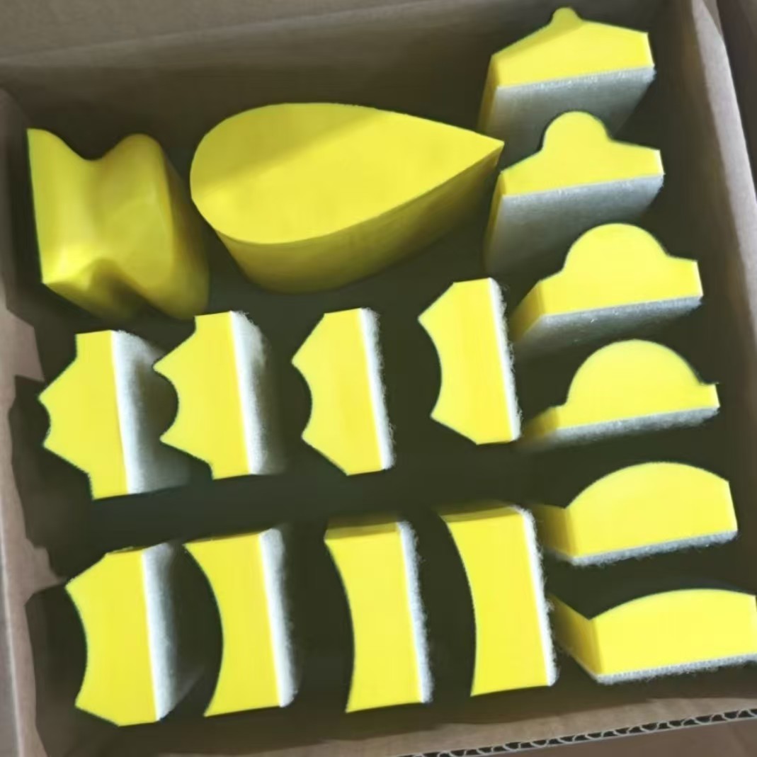 9 Piece Set PU Hand Sanding Block Set Contoured Profile Sander Block High Moldings Woodworking Auto Paint Crafts Cleaning - 图片 3