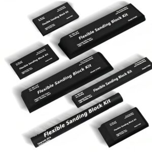 7PCS Sanding Block Kit for Auto Body Work Dry Auto Body Sanding Sanding