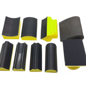 9 Piece Set PU Hand Sanding Block Set Contoured Profile Sander Block High Moldings Woodworking Auto Paint Crafts Cleaning