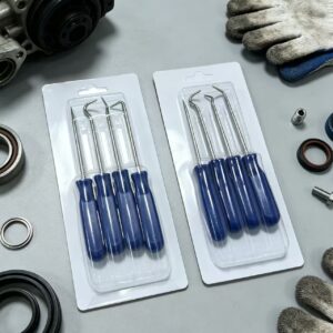 4‑Pcs Oil Seal Pick Hook Set, Automotive O‑Ring Gasket Removal Pick Tools for Car Repair