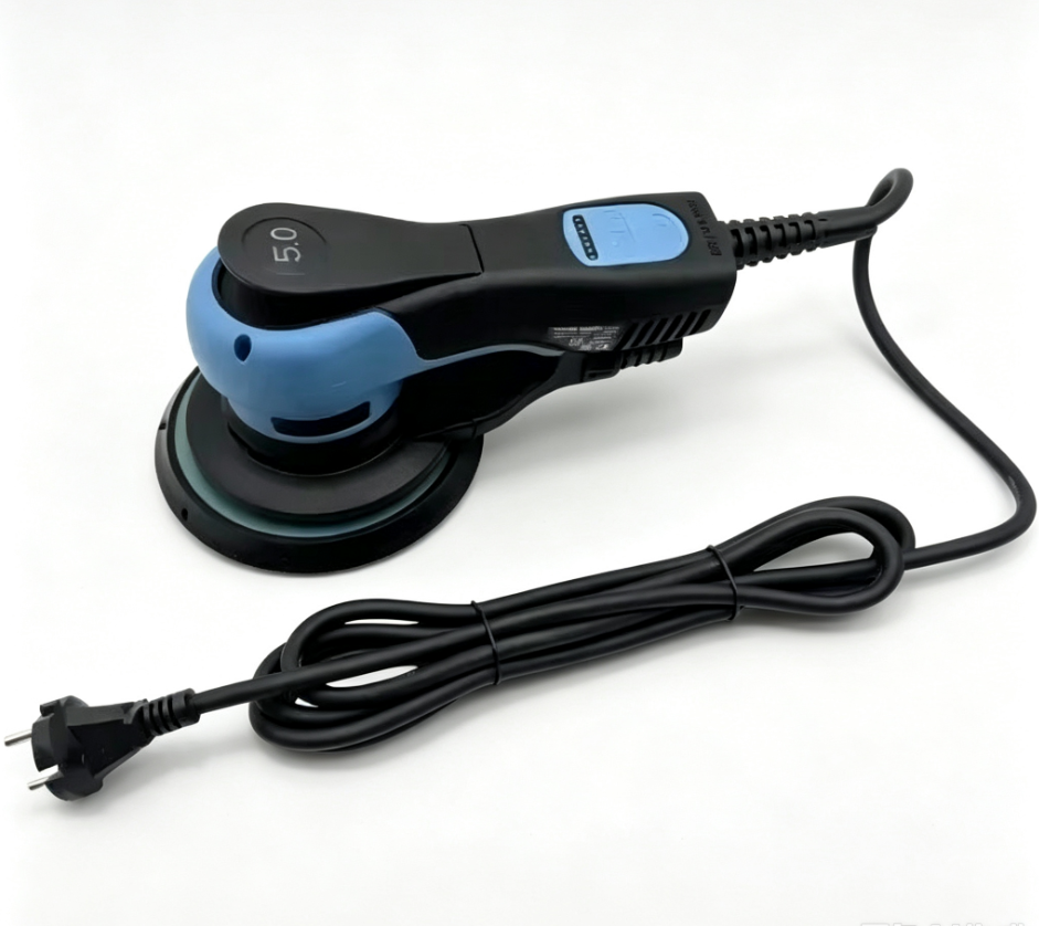 Electric Random Orbital Car Polisher, Variable Speed DA Buffer Sander for Auto Detailing, Car Paint Scratch Removal & Waxing