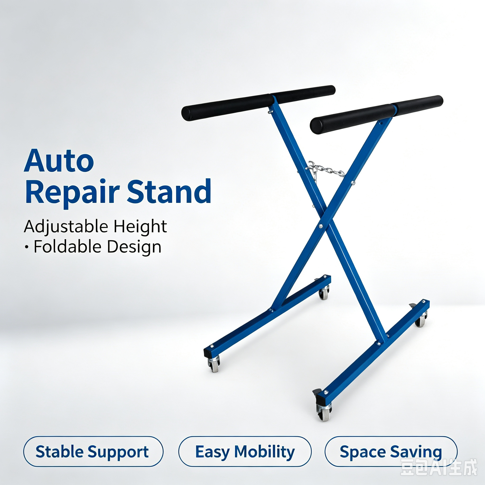 Portable Auto Body Work Stand | Adjustable Height & Foldable Design