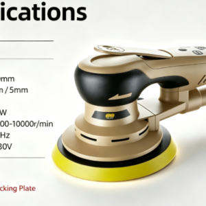 400W Brushless Pneumatic Dry Sander 6 Inch 150mm Sanding Pad 2.5/5mm Orbit Soft Start Air Dry Grinder For Car Body Sanding